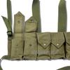 warreplica Rhodesian Fereday & Sons Chest Rig with Grenade Pocket|FAL/G3/M14 Bush War/20rd .308/7.62x51mm 6 Magazine Pouch Tactical Chest Rig OD GreenAuthentic replica for collectors,reenactments view 4