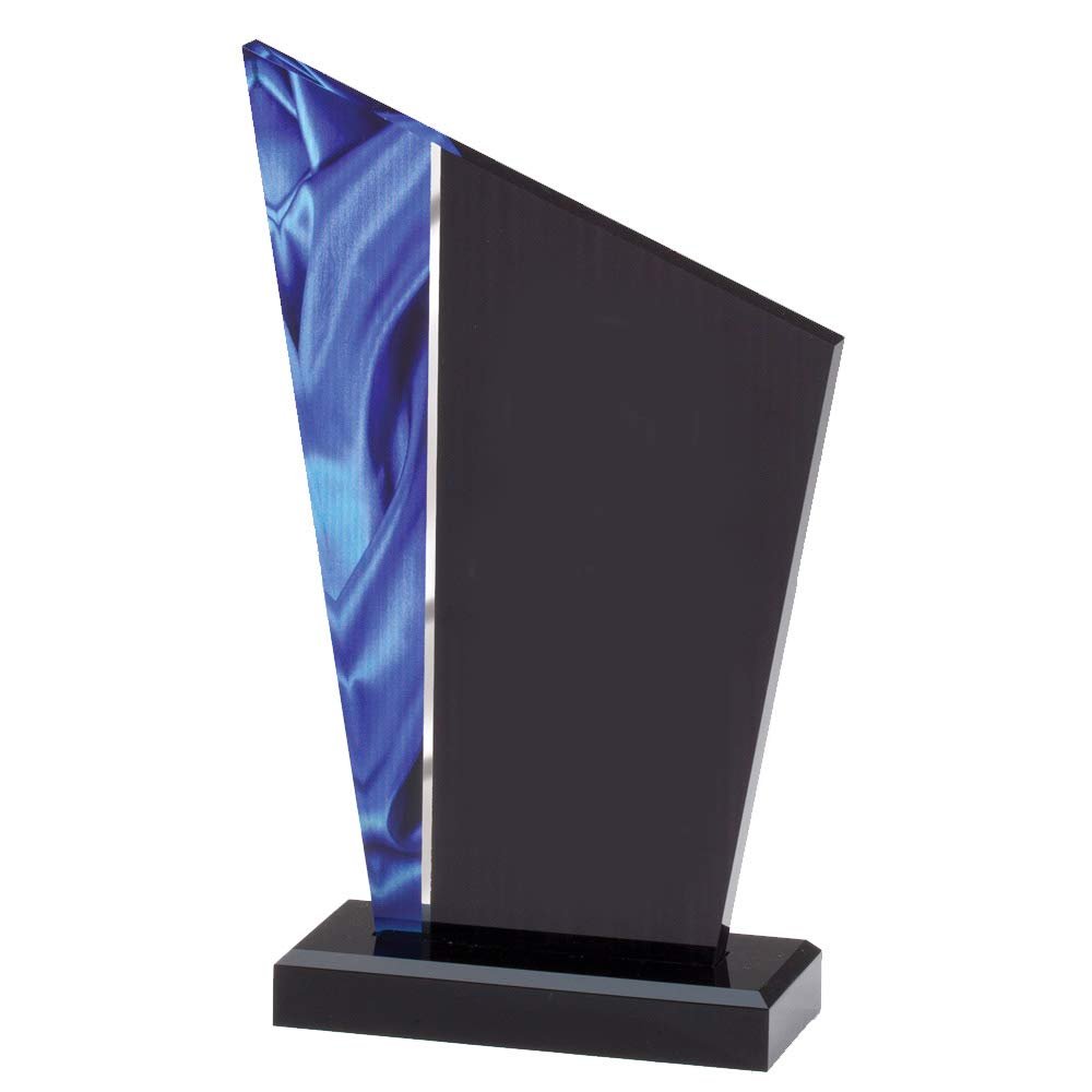 SHOP AWARDS AND GIFTS Deco Peak Acrylic Trophy Award Personalized, Customizable Engraved Work Business Corporate Prizes, 8-3/4 Inch