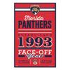WinCraft NHL Florida Panthers SignWood Established Design, Team Color, 11x17 view 1