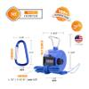 Hand Pitch Tally Counter Clicker 2 Pack Blue Handheld People Lap Counter Clickers with 2 Lanyard and 2 Carabiners Manual Mechanical 4 Digit Number Finger Ring Click for Umpire Baseball Golf Sports view 4
