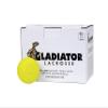 Gladiator Lacrosse Box of 12 Official Lacrosse Game Balls Yellow Meets NOCSAE Standards, SEI Certified view 1