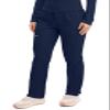 Cherokee Scrubs for Women Mid Rise Tapered Leg Drawstring Pant with 5 Pockets, Cargo Bottom with 2 Way Stretch Fabric Plus Size - WW105, 4XL, Navy view 2