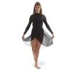 Alexandra Collection Womens Overlap Mesh Dance Costume Skirt Navy Adult X-Small view 2