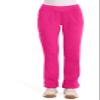 Cherokee Women Scrub Pant with Straight Leg Pull-on Pant Medical Bottom with 4 Pocket & 2-Way Stretch Fabric - WW110, S Petite, Electric Pink view 1