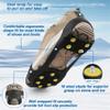 Ice Cleats Snow Traction Cleats Crampons for Shoe and Boots Non-Slip Overshoe for Walking on Snow and Ice Rubber Walking Cleats Anti Slip Crampons (10 Studs, XX-Large(13-15.5 men/17-14.5 Women)) view 2