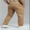 Plaid&Plain Men's Skinny Stretchy Khaki Pants Colored Pants Slim Fit Slacks Tapered Trousers 819 Khaki 33X30 view 4