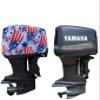 OUTERENVY American Patriot Outboard Motor Cover for Yamaha OX 66 V6 150-250 HP (2-Stroke) | Made in USA to Stay on While You Run! | 105A view 1