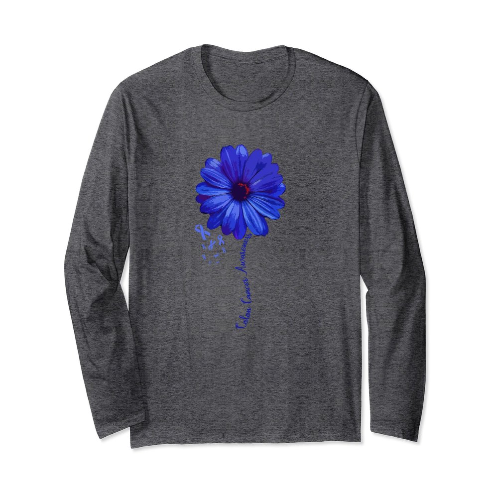Colon Cancer Awareness Family Long Sleeve Shirt Survivor