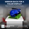 Acrylic Display Case for Baseball Batting Helmet Premium Baseball Display Case with Turf Base and Polished Edges Durable Display Cases for Collectibles .Dim: 12.25" L x 10" W x 10.5" H (A012-GR) view 2