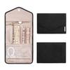 BAGSMART Travel Jewelry Organizer Roll Foldable Jewelry Case for Journey-Rings, Necklaces, Bracelets, Earrings, Black view 1