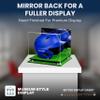 Acrylic Display Case for Baseball Batting Helmet Premium Baseball Display Case with Turf Base and Polished Edges Durable Display Cases for Collectibles .Dim: 12.25" L x 10" W x 10.5" H (A012-SR) view 2