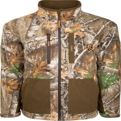Drake Waterfowl HydroHush Midweight Full Zip Jacket with Agion Active XL Realtree Edge Large