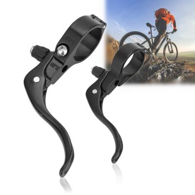 Dioche Brake Lever, Lightweight Aluminum Alloy Road Brake Lever Set 31.8mm (1 Pair)(Black)