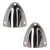 AB Tools Air Vent Scoop Drain Cover Shell Shaped Polished Stainless Steel 57mm 2PK view 1