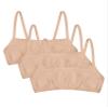 Fruit of the Loom Girls' Big Cotton Spaghetti Strap Sport 3 Pack(Pack of 3), Sand, 30