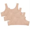Fruit of the Loom Girls' Big Cotton Built-Up Sport 3 Pack(Pack of 3), Sand, 28 view 1