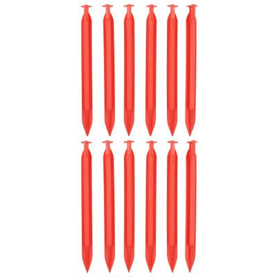 AB Tools 12pc Heavy Duty Plastic Tent Awnings Marquees Pegs for Camping 220mm Long