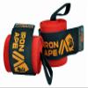 IRON APE Extra Stiff 34" Wrist Wraps. New Versatile Twin Thumb Loop Design for Powerlifting, Strongman, Weightlifting, and Bodybuilding. Weightlifting Wrist Support for Men and Women view 2