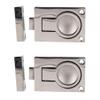 AB Tools Door Lock Locker Catch Flush Lifting Ring Handle Marine Stainless Steel 2 Pack view 1