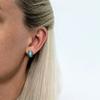 81stgeneration Sterling Silver Vintage-Style Filigree Frame Oval Turquoise Stud Earrings for Women - Victorian-Inspired Floral Studs - Blue Gemstone Earrings With Ornate Scrollwork - Boho Jewelry view 2