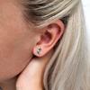 81stgeneration Sterling Silver Abalone Crescent Moon Stud Earrings for Women  Moon-Shaped Paua Shell Studs in 925 Silver - Colorful Gemstone Boho Jewelry - Small Gothic Celestial Earrings view 3