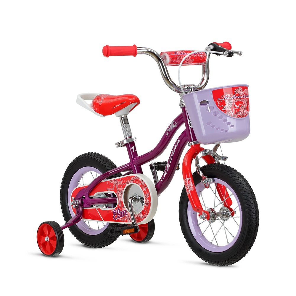 Schwinn Elm and Koen Bike or Balance Bike, 12-18 Inch Bike for Kids Ages 2-13, Black, Blue, Red, Teal, Pink or Purple, SmartStart Ergonomic Design, Adjustable Seat Grows with Child, Training Bicycle