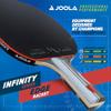 JOOLA Infinity Edge - Tournament Performance Carbon Technology - Black Rubber on Both Sides - Competition Ready - Table Tennis Racket for Advanced Training - Designed for Speed - Light Blue view 2