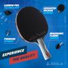 JOOLA Infinity Edge - Tournament Performance Carbon Technology - Black Rubber on Both Sides - Competition Ready - Table Tennis Racket for Advanced Training - Designed for Speed - Light Blue view 3