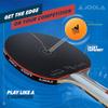 JOOLA Infinity Edge - Tournament Performance Carbon Technology - Black Rubber on Both Sides - Competition Ready - Table Tennis Racket for Advanced Training - Designed for Speed - Light Blue view 4