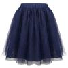 Bonny Billy Girls Classic Layers Tulle Tutu Sparkling Skirt Size 12 Navy Blue view 2
