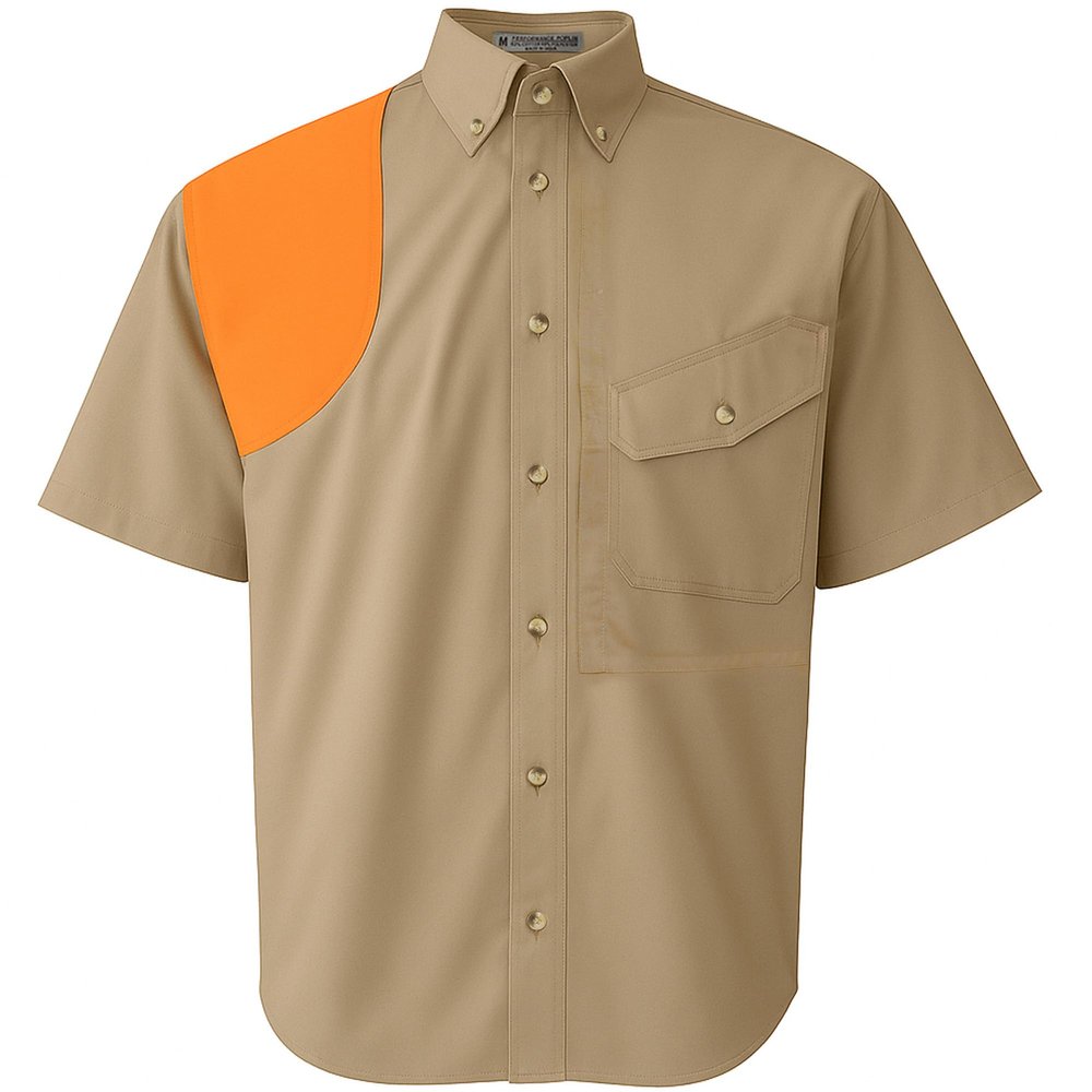 Tiger Hill Men's Upland Hunting Short Sleeves (2XL) Khaki