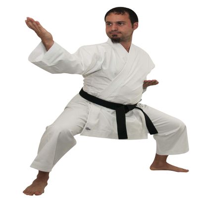 Zen Athletics Blue Logo 11oz Light Heavyweight Karate Uniform (5)