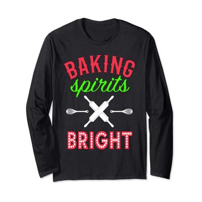 Baking Spirits Bright Long Sleeves Bakers Christmas Gift