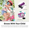 Schwinn Elm and Koen Bike or Balance Bike, 12-18 Inch Bike for Kids Ages 2-13, Black, Blue, Red, Teal, Pink or Purple, SmartStart Ergonomic Design, Adjustable Seat Grows with Child, Training Bicycle view 4