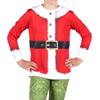 Alexandra Collection Youth Santa Long Sleeve Christmas Costume Top Red/White Youth 14-16 view 1