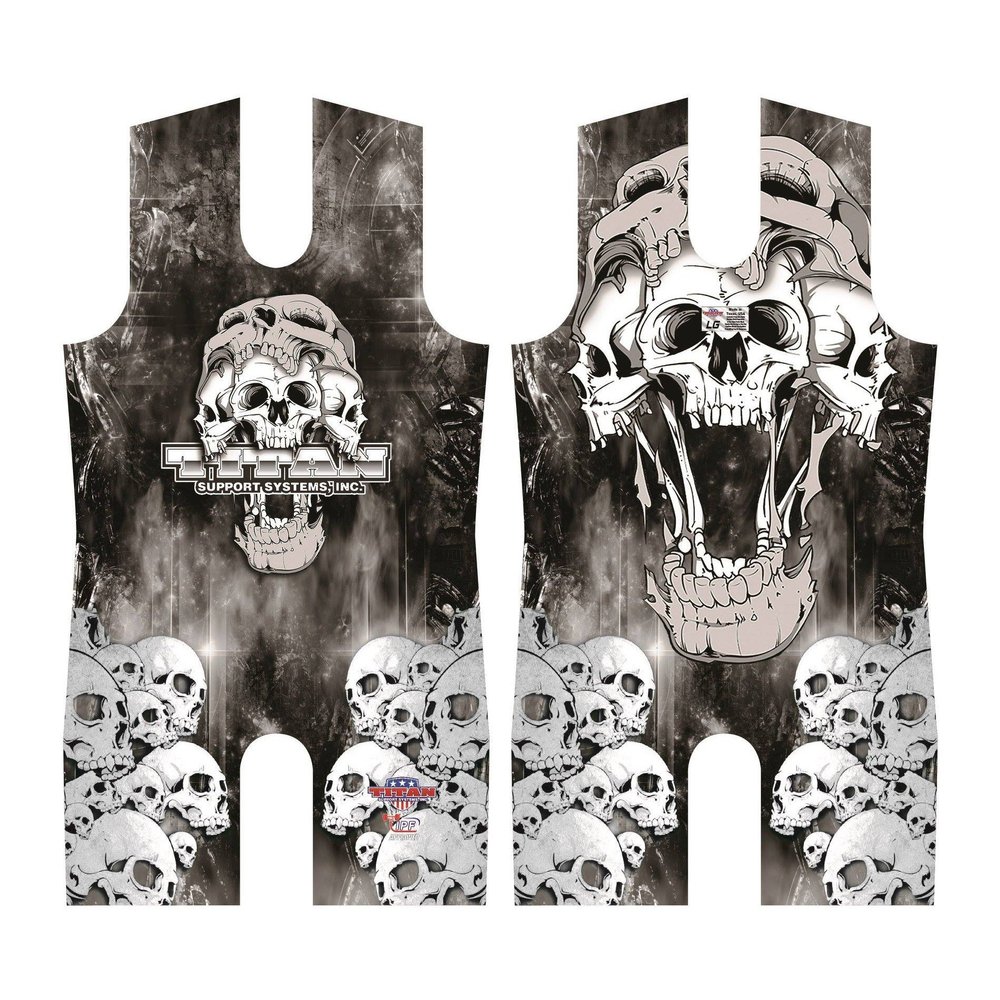 Titan Support Systems Skull Powerlifting Singlet - IPF Legal (Small 114-123 lbs body weight)