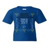 This is How We Jew It Youth T-Shirt Funny Menorah Star of David Jewish Kids Tee Royal Blue L view 1