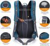 G4Free 45L Hiking Travel Backpack Waterproof with Rain Cover, Outdoor Camping Daypack for Men Women (Grey Blue) view 4