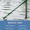 Boat Lines & Dock Ties Bungee Boating Dock Ties, One Loop and Hook, Pack of Two, Made in USA (Green, 36" Hook and Loop) view 3