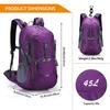 G4Free 45L Hiking Backpacks with Rain Cover Waterproof Trekking Backpack Travel Backpack Outdoor Camping Mountaineering Hiking for Men Women view 2