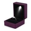 LED Light Ring Box, Fashionable Lighted Ring Storage Box Jewelry Display Case Proposal,Engagement,Wedding,Gift() view 1