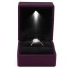 LED Light Ring Box, Fashionable Lighted Ring Storage Box Jewelry Display Case Proposal,Engagement,Wedding,Gift() view 2