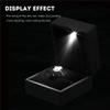 LED Light Ring Box, Fashionable Lighted Ring Storage Box Jewelry Display Case Proposal,Engagement,Wedding,Gift(Black) view 4