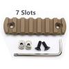 Active-8 5/7/9/11/13 Slots mlok Picatinny Rail Sections Aluminum Mount Adapter Tan Printed (7 Slots / 75mm) view 3