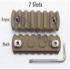 Active-8 5/7/9/11/13 Slots mlok Picatinny Rail Sections Aluminum Mount Adapter Tan Printed (7 Slots / 75mm) view 4