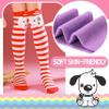 ANTSANG Kids Girls Knee High Socks Long Boot Crazy Silly Fun Gift Cute Tall Animal Socks for Child 6 Pairs Stocking Stuffers Gifts for 10 Year Old Girls Birthday Gifts Ideas(Dots Animal) view 3