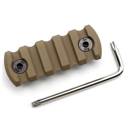 Active-8 5/7/9/11/13 Slots mlok Picatinny Rail Sections Aluminum Mount Adapter Tan Printed (5 Slots / 56mm)