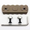 Active-8 5/7/9/11/13 Slots mlok Picatinny Rail Sections Aluminum Mount Adapter Tan Printed (5 Slots / 56mm) view 4