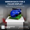 Acrylic Display Case for Baseball Batting Helmet Premium Baseball Display Case with Turf Base and Polished Edges Durable Display Cases for Collectibles .Dim: 12.25" L x 10" W x 10.5" H (A012-RR) view 2