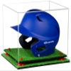 Acrylic Display Case for Baseball Batting Helmet Premium Baseball Display Case with Turf Base and Polished Edges Durable Display Cases for Collectibles.Dim:12.25 L x 10 D x 10.5 H (A012-RR) view 1